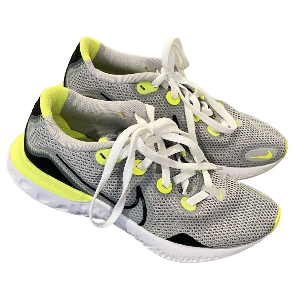 Nike Renew Mens Shoes Sneakers Gray Black Green‎ Size 8.5 Great Condition